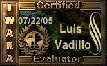 IWARA Certified Evaluator (2005-07-22) Icon IWARA Certified Evaluator (2005-07-22)
