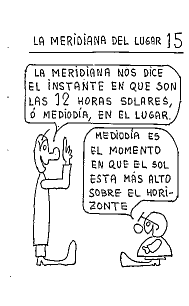 Meridiana del lugar
