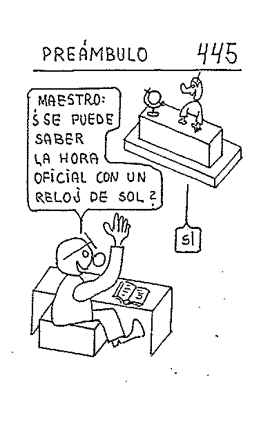 Hora oficlal con reloj de sol
